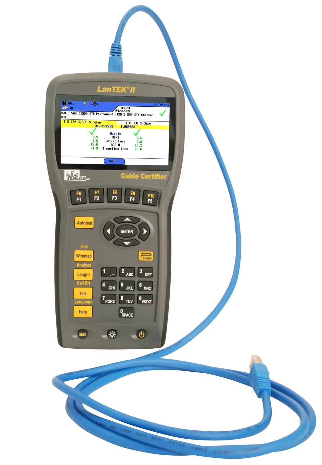 LanTEK® II Verkabelungstester für bis zu 1000 MHz, IDEAL INDUSTRIES