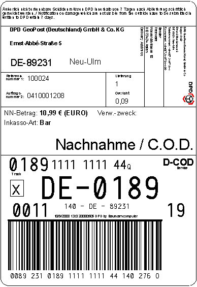 Dpd Aufkleber - Paket : Glanzend Aufkleber 105x148 Etikette Wasserfest Versand Paket Hermes Dhl ...