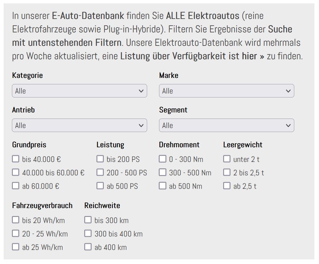 VISION mobility Neue EAutoDatenbank schafft vollen Durchblick, HUSS