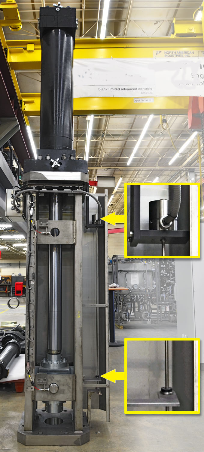 Balluff Transducers for partialstroke testing on hydraulic valve