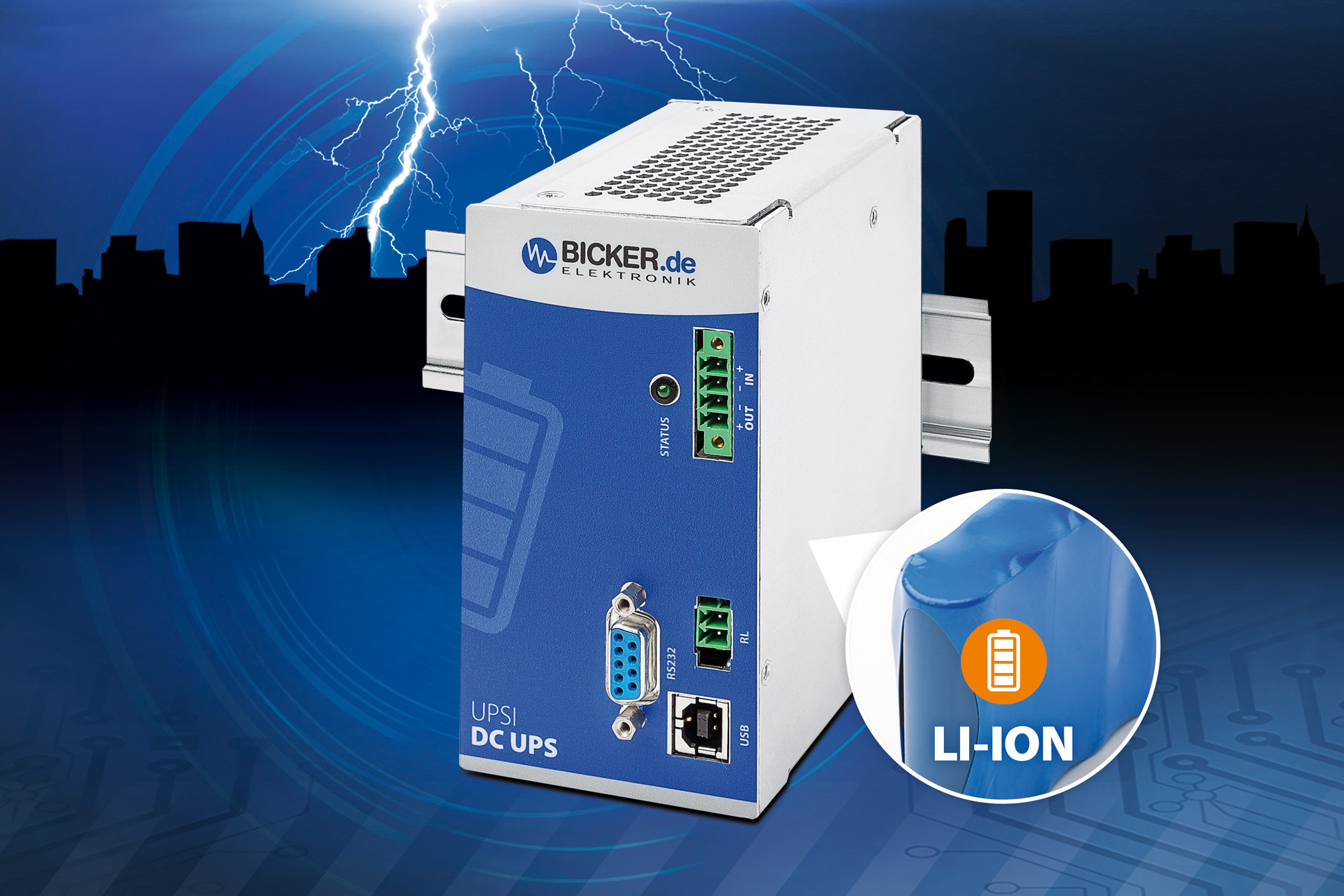 24V DC UPS With Integrated Li-Ion Battery Protects Against Plant ...