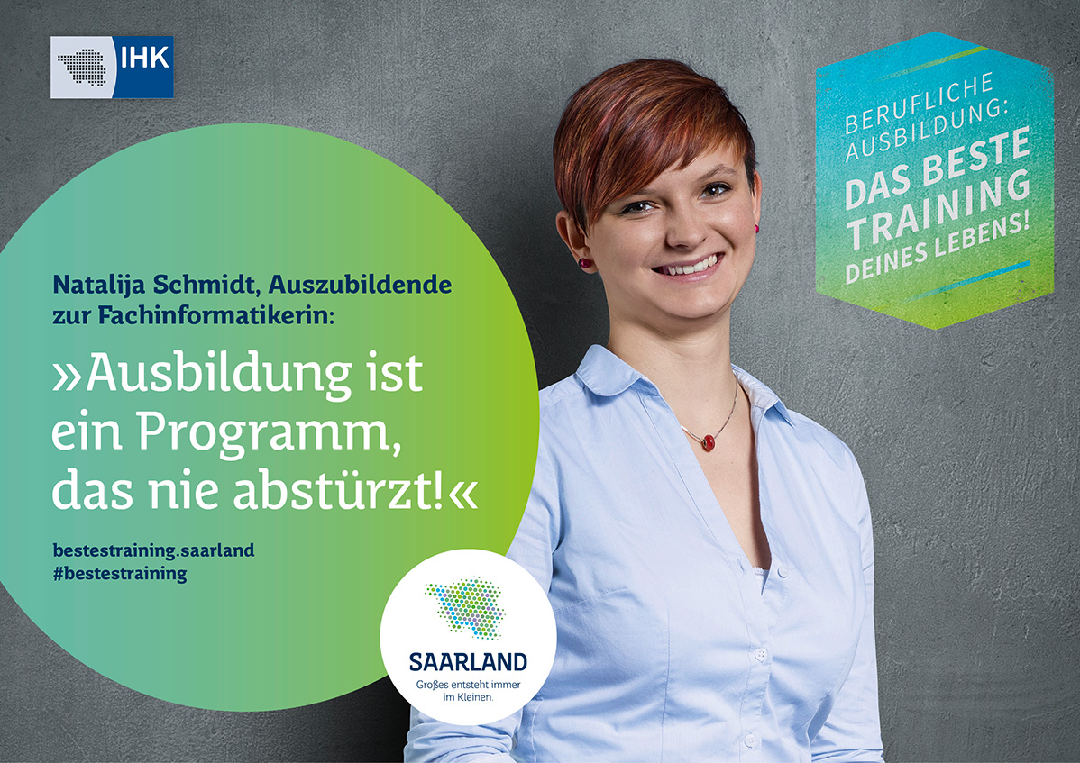 IHK startet Kampagne für die berufliche Ausbildung, Industrie- und Handelskammer des Saarlandes ...