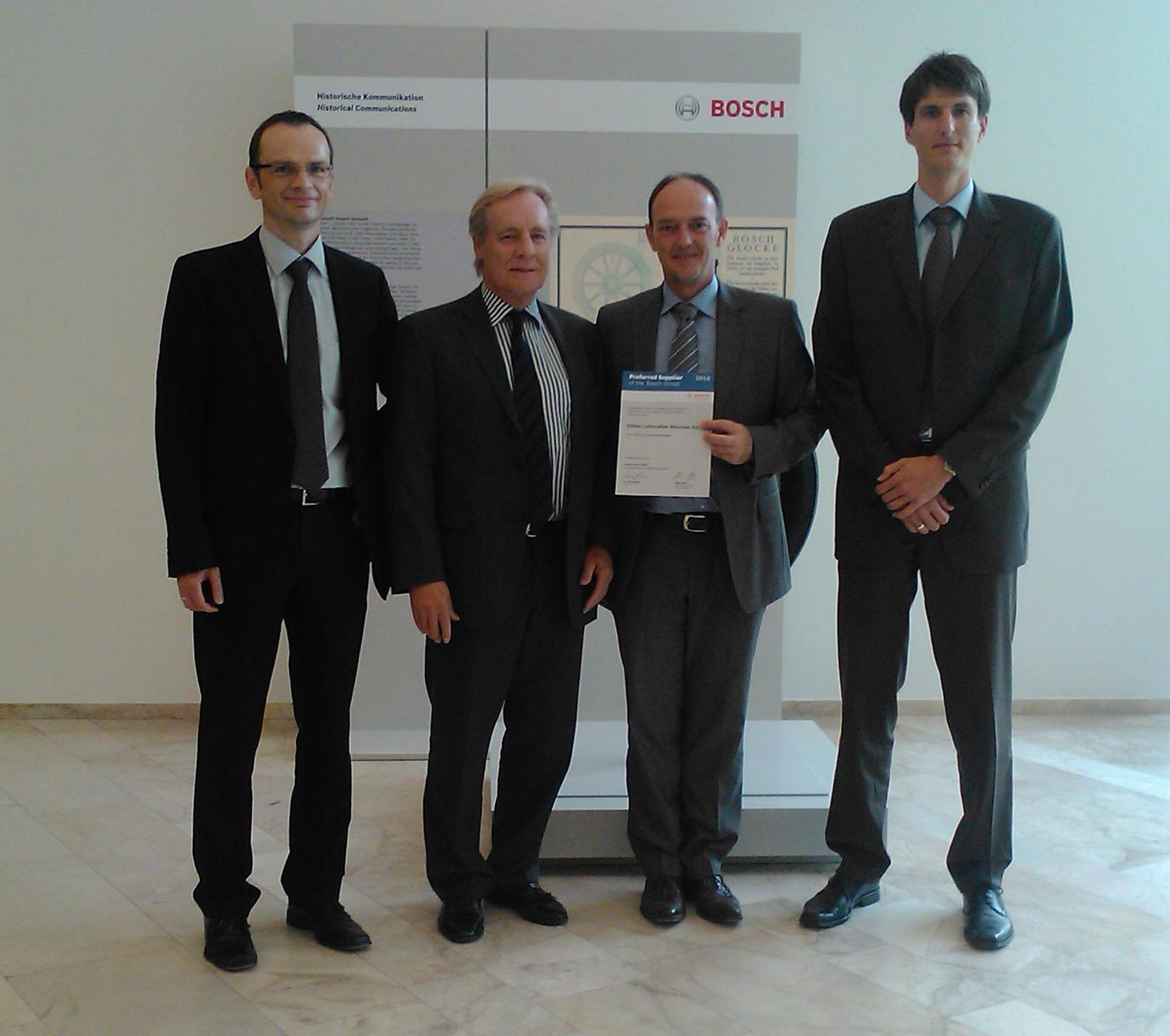 Klüber Lubrication ist „Preferred Supplier“ der BoschGruppe, Klüber