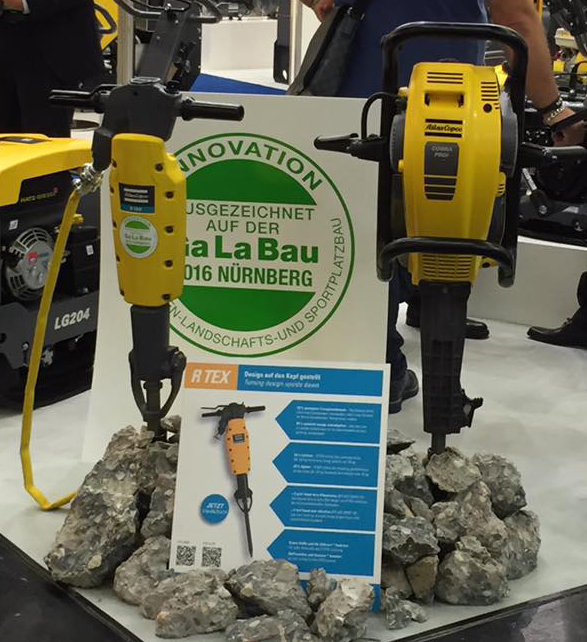 Galabau Innovationsmedaille für DruckluftHandhammer RTEX von Atlas
