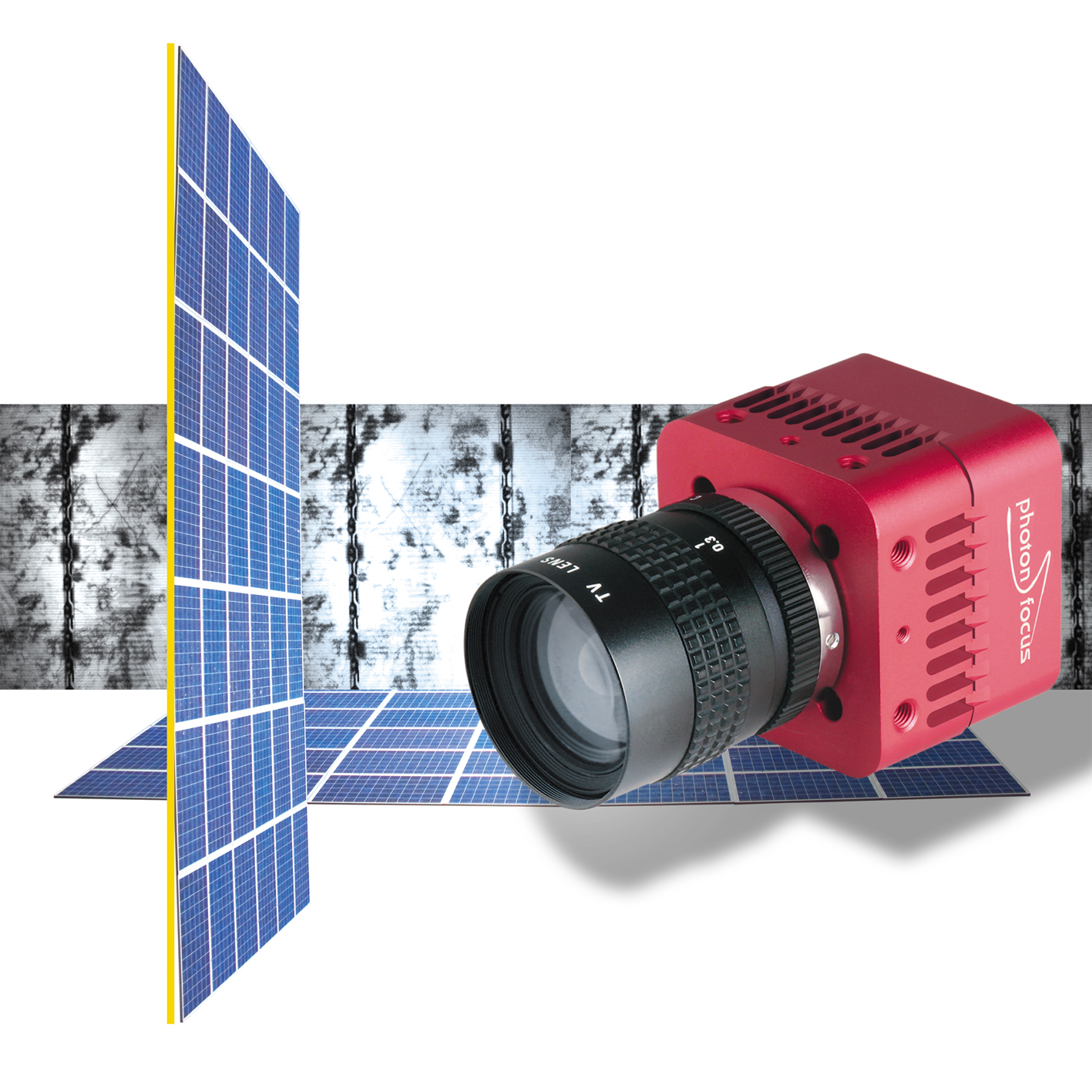 Photonfocus Machine Vision Camera for Solar Cell Inspection, RAUSCHER ...
