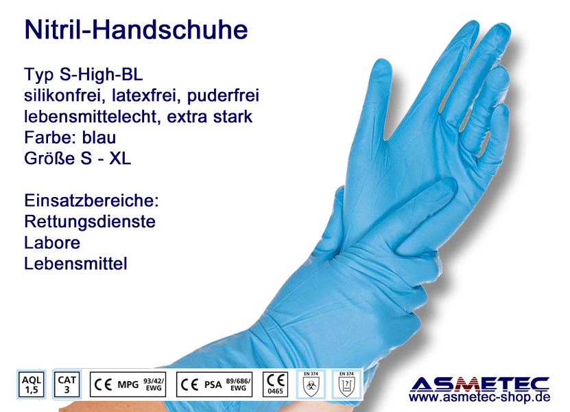 Einweg Handschuhe aus Nitril - verschiedene Ausführungen für ...
