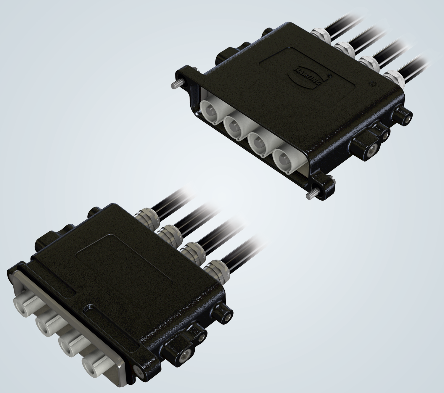 High Current Connector Han® 22 Hpr Slim Solution For Limited Space Harting Stiftung And Co Kg 3783