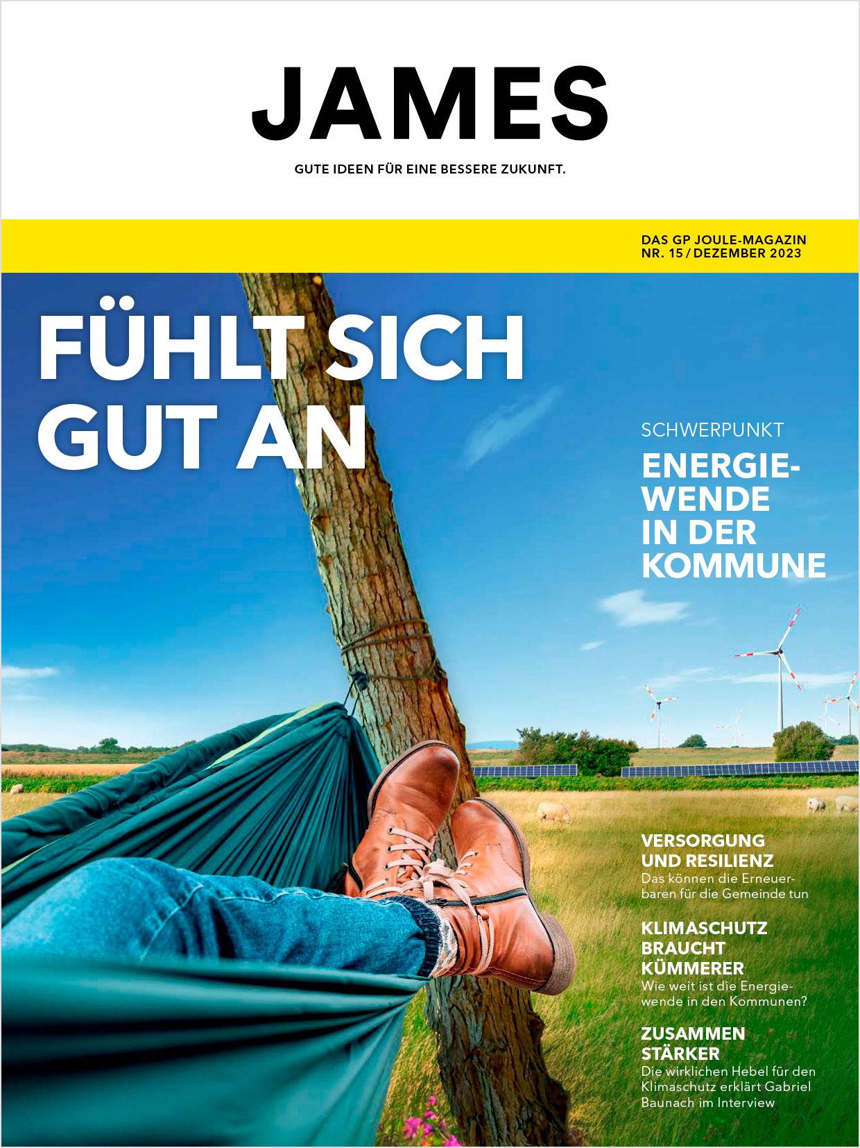 Fühlt sich gut an! Das neue JAMESMagazin ist da, GP JOULE, Story