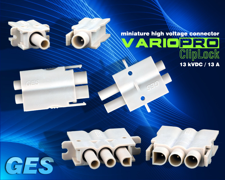 Miniature High Voltage Connector from GES Electronic & Service, GES
