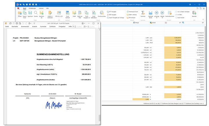 GAEB-Online 2023: Excel-Listen einfach in GAEB-Dateien umwandeln, gaeb ...
