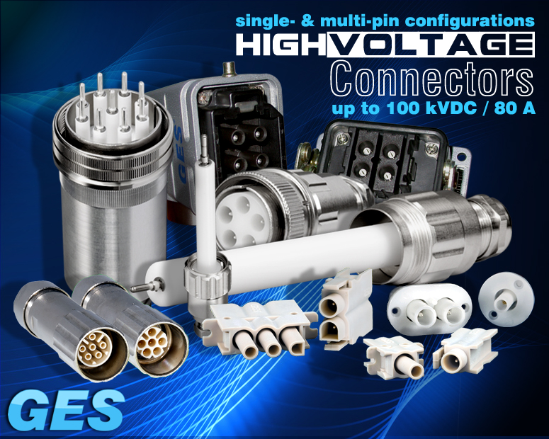 High Voltage Connectors from GES Electronic & Service, GES Electronic