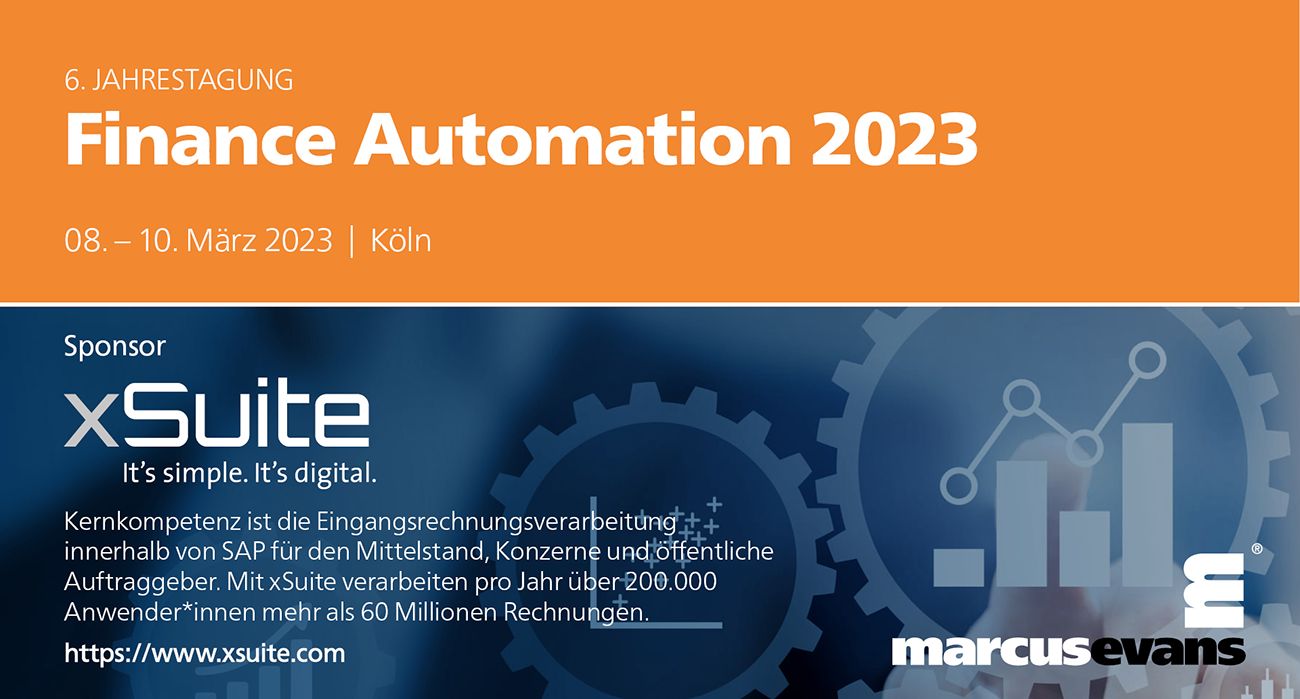 xSuite Group auf der FINANCE AUTOMATION 2023, xSuite Group GmbH, Story