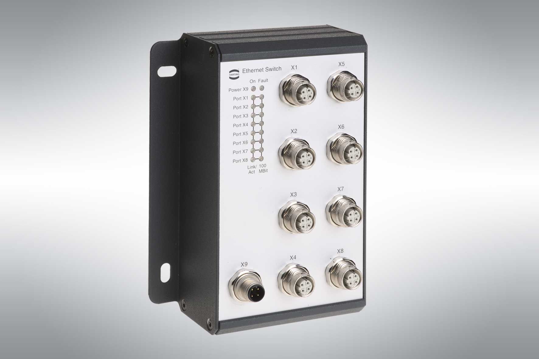 Kompakter M12 Switch für hohe mechanische Anforderungen, HARTING Deutschland GmbH & Co Kompakter M12 Switch für hohe mechanische Anforderungen, HARTING Deutschland GmbH & Co