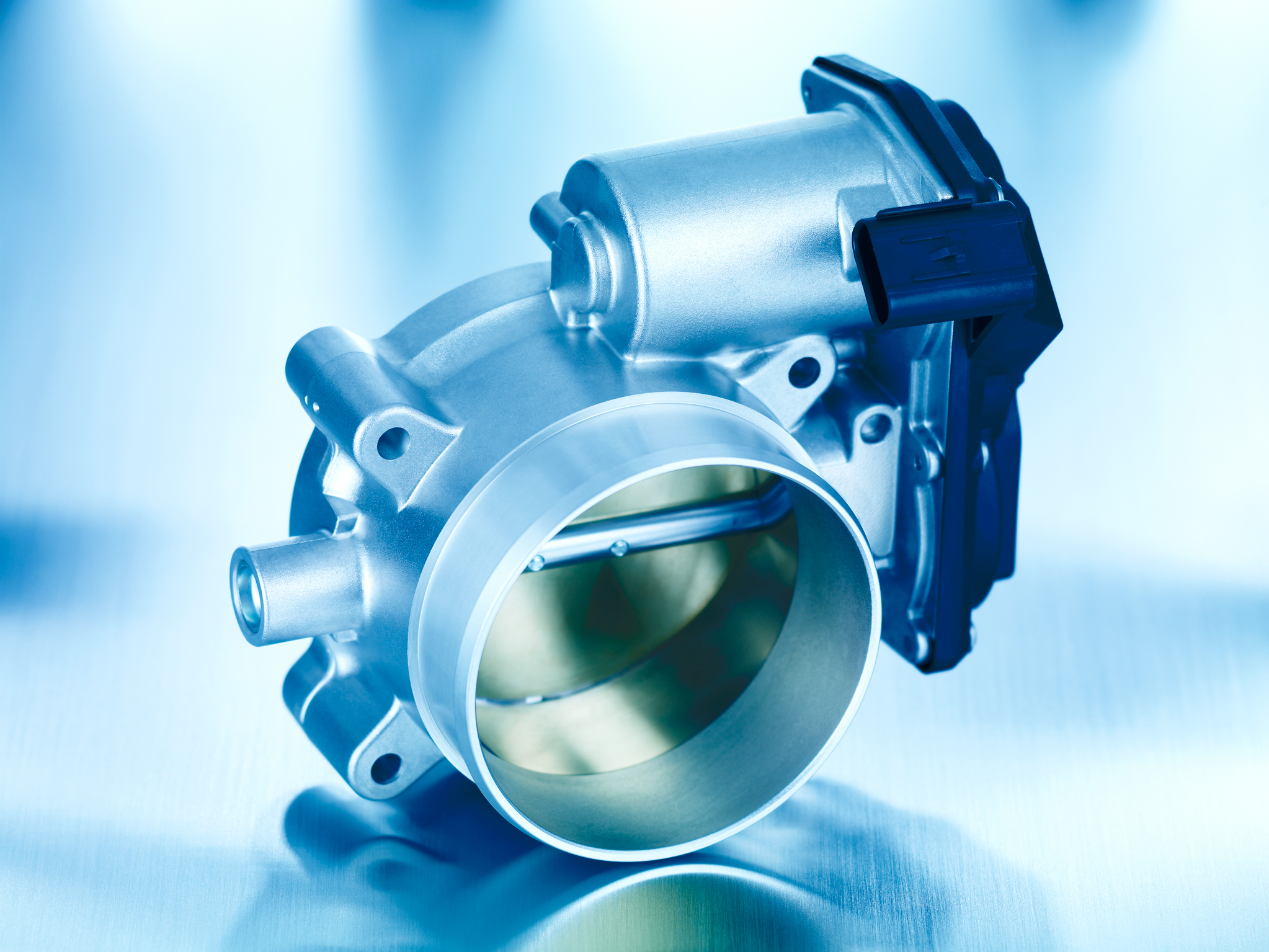 Electric throttle bodies use actuator modular concept, Rheinmetall
