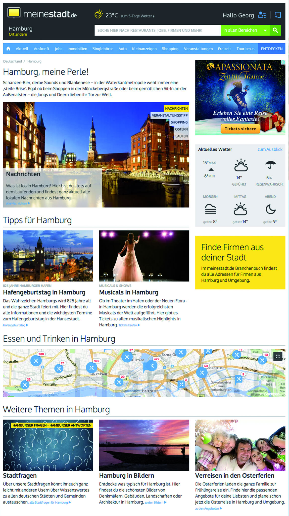 Meinestadt.de Relaunch Optimiert Regionales Online Marketing ...