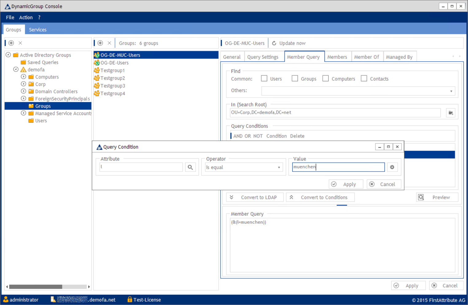 Selbstpflegende Active Directory Gruppen, FirstAttribute AG, Story ...