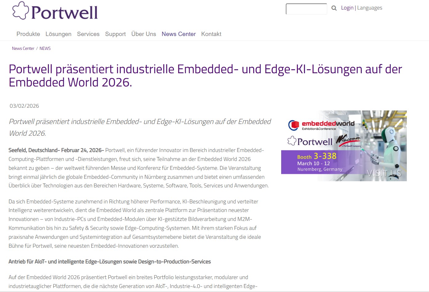 Portwell to Showcase Industrial-Grade Embedded & Edge AI Solutions at ...