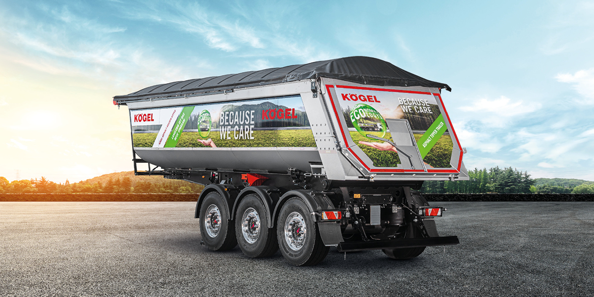 Praxisgerecht für Asphalteinbau und Schüttgut Kögel zeigt den