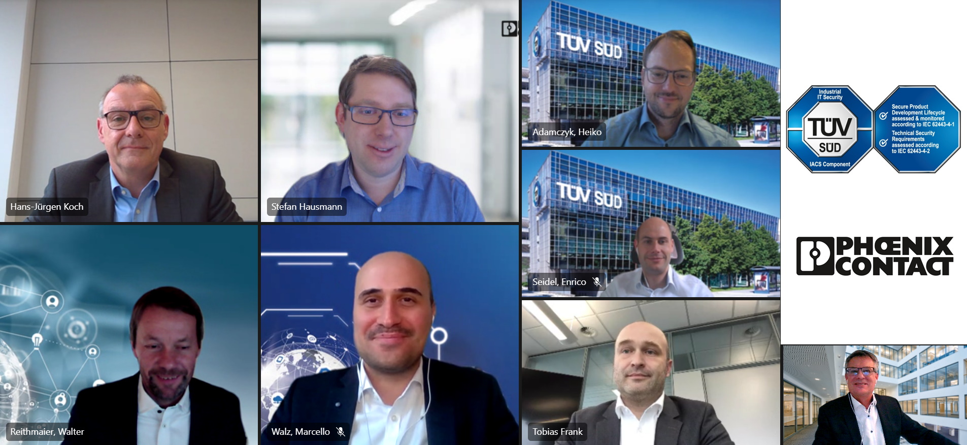 Phoenix Contact erhält IEC 62443 Zertifikat für PLCnext Control von TÜV