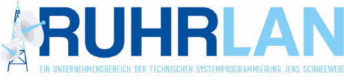 Logo der Firma RUHRLAN ist ein Unternehmensbereich der Technischen Systemprogrammierung, Jens Schneeweiß