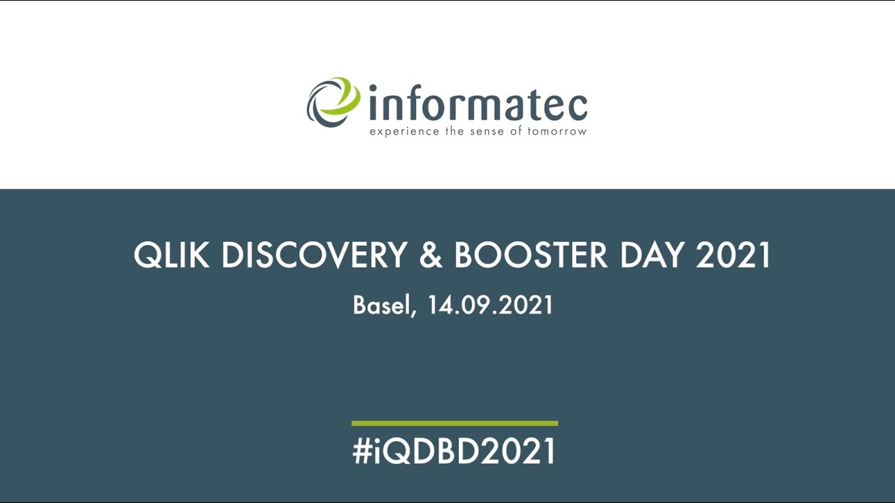 Unser Qlik Discovery & Booster Day 2021 in Basel