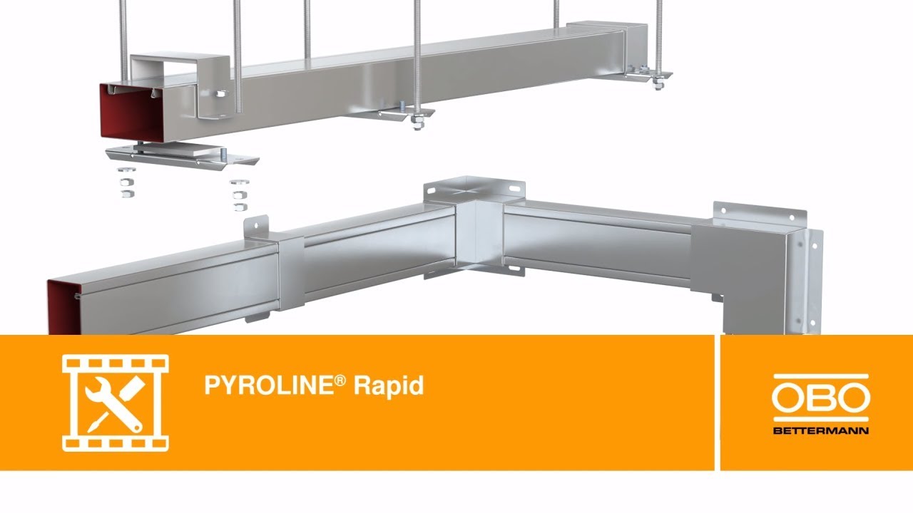 Brandschutzkanal PYROLINE® Rapid - Montage