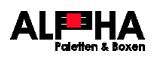 Logo der Firma Alpha Paletten & Boxen