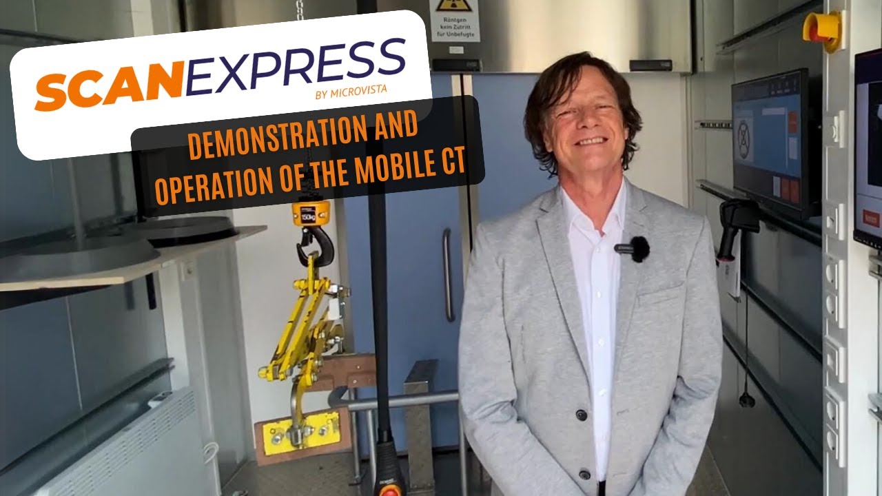 Tour through the first mobile industrial CT with Prof. Dr. Lutz Hagner