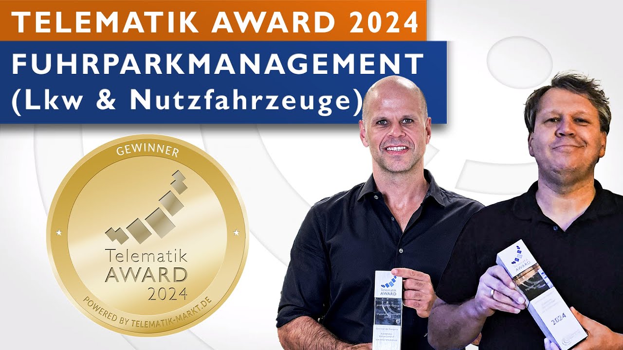 GEWINNER der Kategorie FUHRPARKMANAGEMENT für Lkw & Nutzfahrzeuge