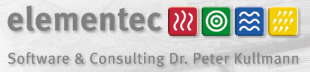 Logo der Firma elementec Software & Consulting  Dr. Peter Kullmann