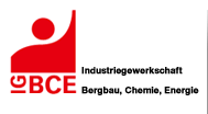 Logo der Firma IG BCE Industriegewerkschaft Bergbau, Chemie, Energie