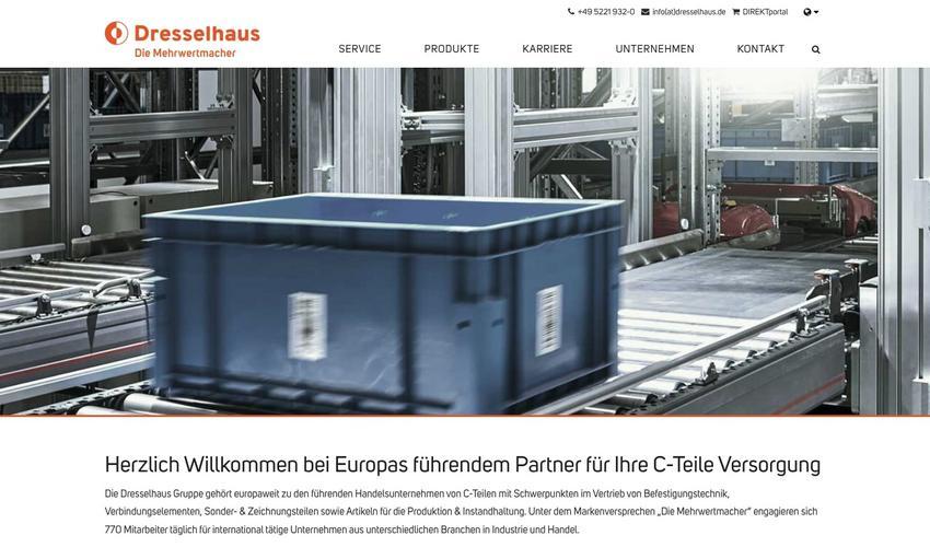 Dresselhaus nimmt Logistik-Hub in Betrieb