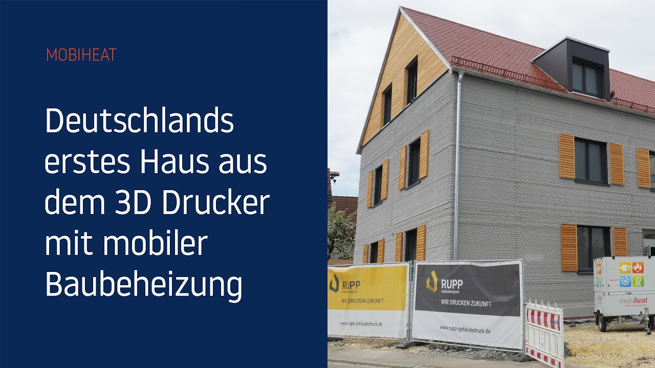 Das erste 3D gedruckte Mehrfamilienhaus Deutschlands - mobiheat Reportage