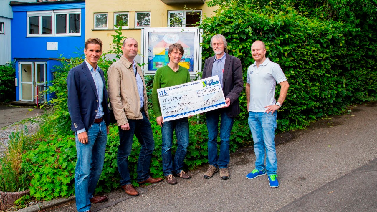 Spendenaktion der ITK Engineering: 5.000 Euro für das Johannes-Falk-Haus in Stuttgart