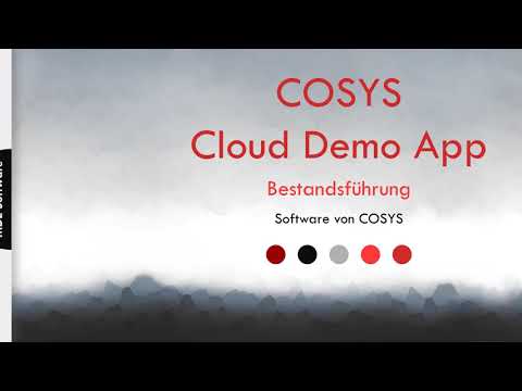 COSYS Demo App für Bestandsführung