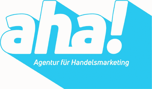 Logo der Firma aha! Agentur für Handelsmarketing