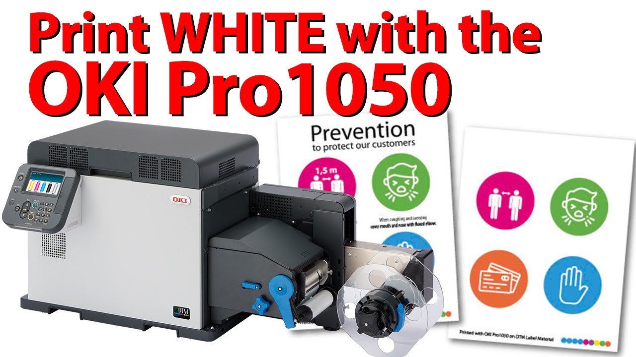 OKI Pro1050 - Print Labels with WHITE toner