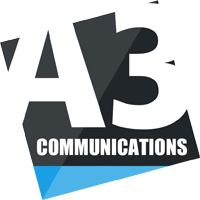 Logo der Firma A3 Communications - the networked storage PR specialists