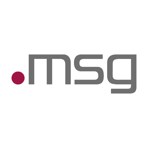 Logo der Firma msg for banking