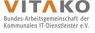 Logo der Firma Vitako Bundes-Arbeitsgemeinschaft der Kommunalen IT-Dienstleister e.V