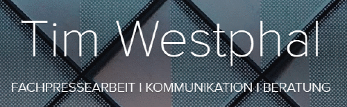 Logo der Firma Tim Westphal Fachpressearbeit I Kommunikation I Beratung