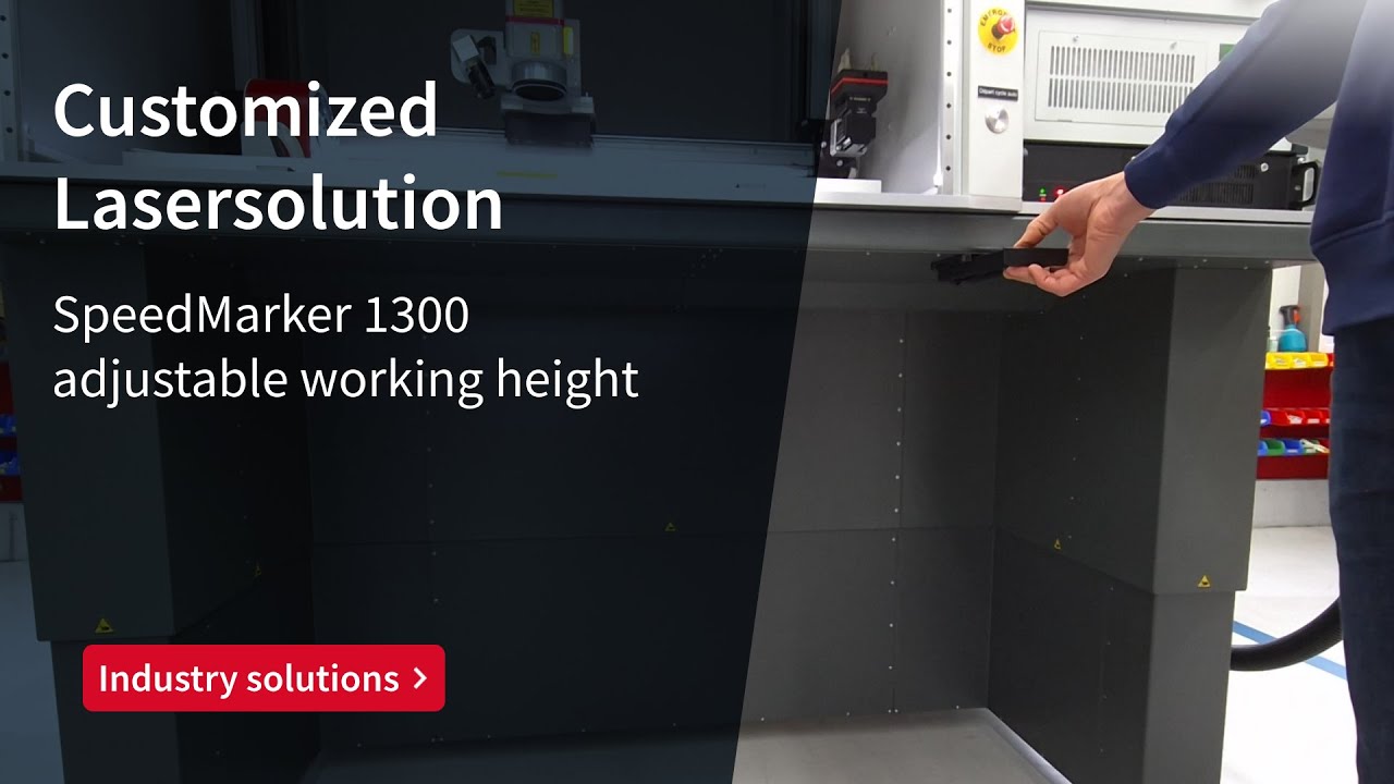 Customized SpeedMarker 1300 adjustable working height