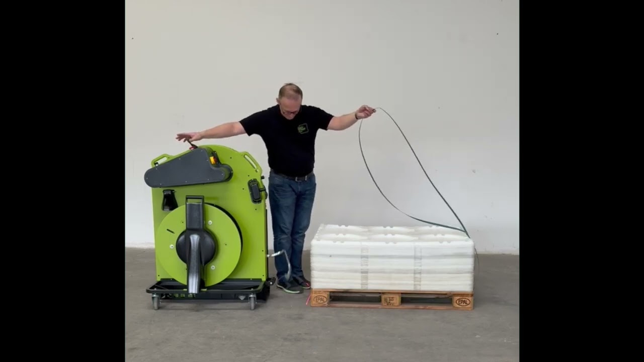 Rückenschonende und einfache Umreifung mit EasyStrap