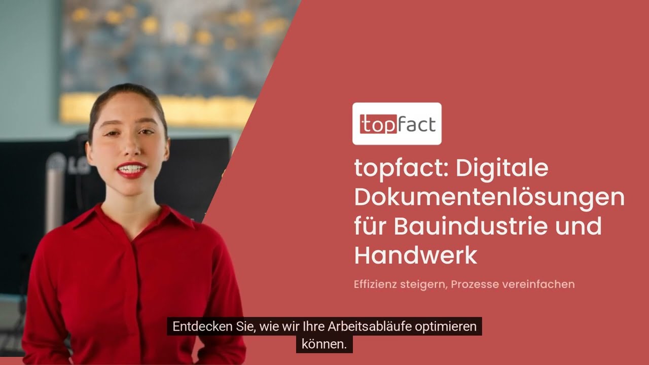 topfact digitale Lösungen für die Bauindustrie und das Handwerk