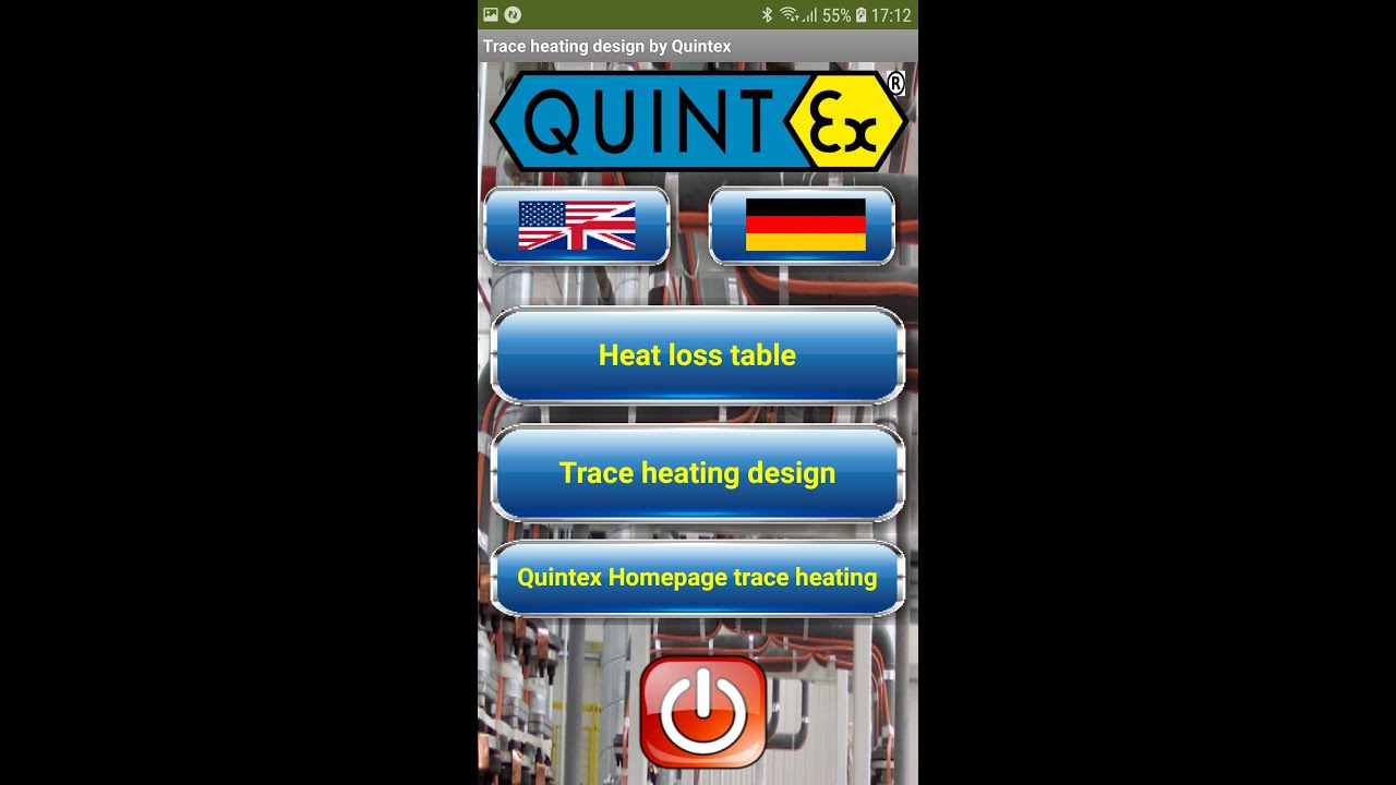 How to use Quintex traceheating app
