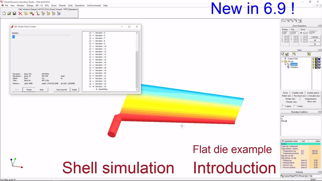 Compuplast 3D Shell Simulation für Extrusion