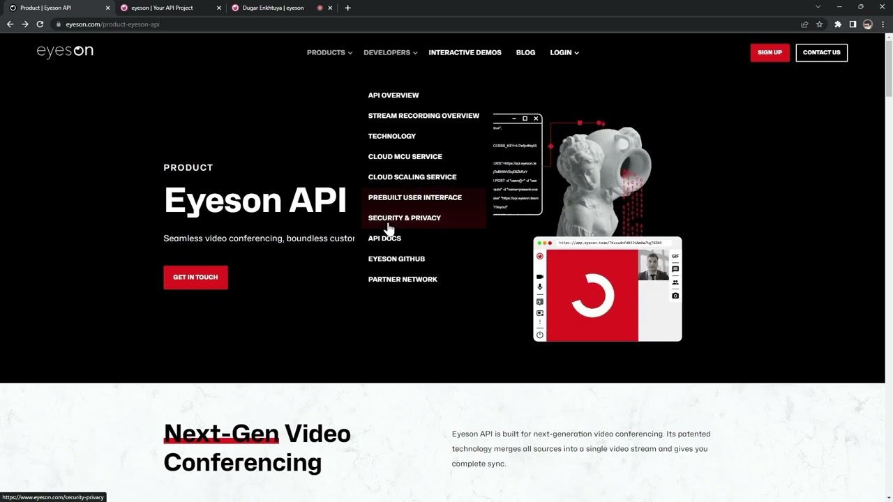Eyeson API - quick example