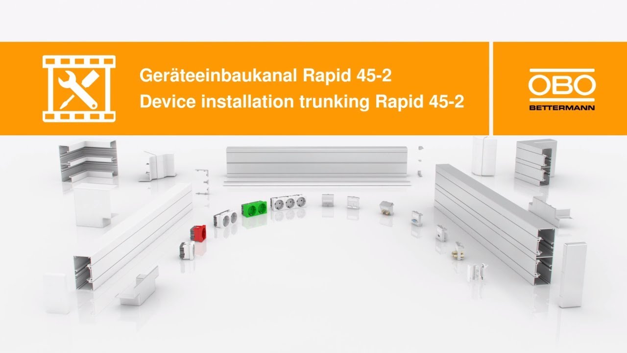 Geräteeinbaukanal Rapid 45-2 – Montage