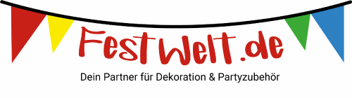 Logo der Firma Festwelt.de - Dein Partner für Partydekoration und -Zubehör