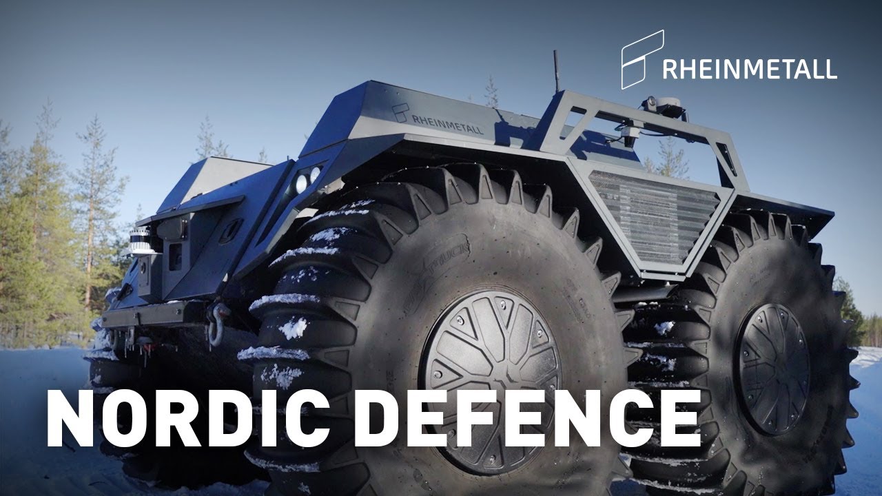 Der Rheinmetall Mission Master XT während der Artic Mobility Trials in Finnland